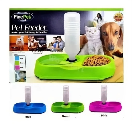 Pet Feeder Alimentador Y Bebedero 2 En 1