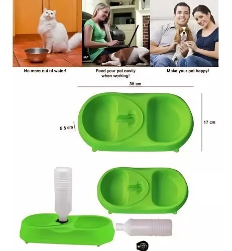 Pet Feeder Alimentador Y Bebedero 2 En 1