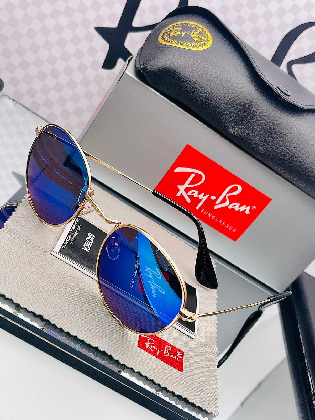 GAFA RAYBAN ROUND 3447