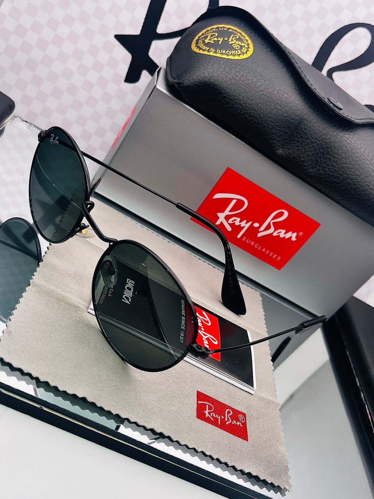 GAFA RAYBAN ROUND 3447