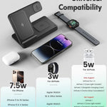 Cargador Inalámbrico 3 En 1 Para iPhone,