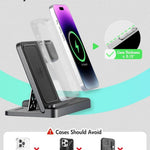 Cargador Inalámbrico 3 En 1 Para iPhone,