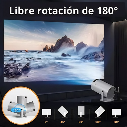 Hippus® Proyector 4k HD 1080p Android 11 SmartTV