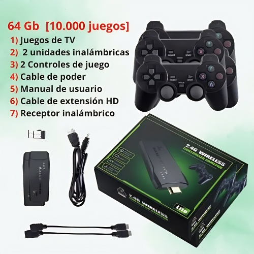 Combo Mini Proyector Led & Game Stick 4k