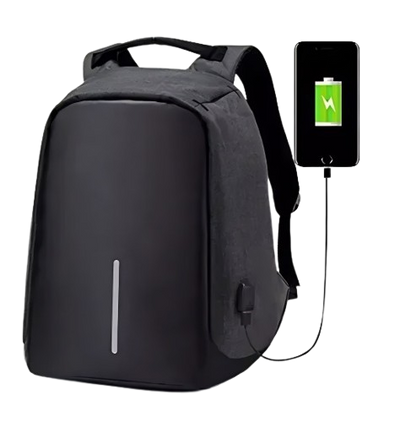 Bolso Morral Antirrobo con Puerto USB