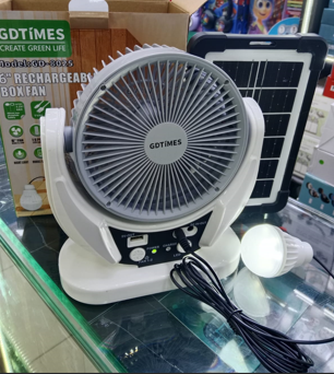 Ventilador Solar + bombillo GDTIMES®