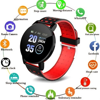 Reloj Smart Watch Inteligente 119 + audifonos I12